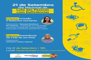 21 de Setembro - Dia Nacional de Luta das Pessoas com Deficiências