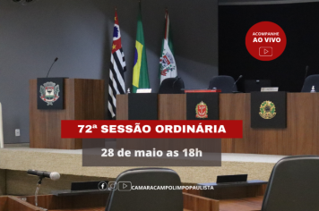 72º SESSÃO ORDINÁRIA 
