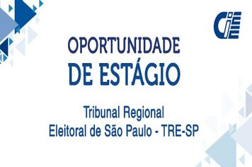 CIEE abre inscrições para estágio no TRE-SP