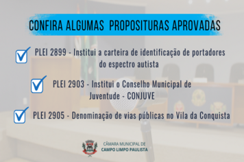 Vereadores aprovam em urgência Projetos de Lei de iniciativa do Executivo e do Legislativo