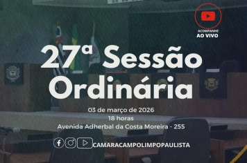 27ª Sessão ordinária