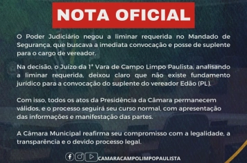 NOTA OFICIAL
