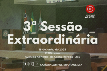 3ª Sessão Extraordinária