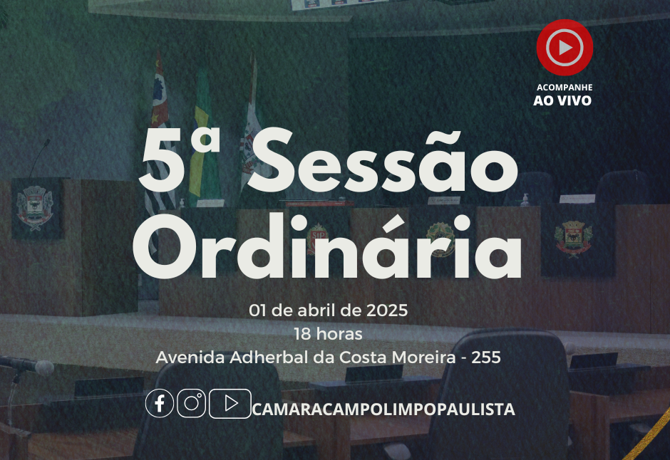 5ª Sessão Ordinária