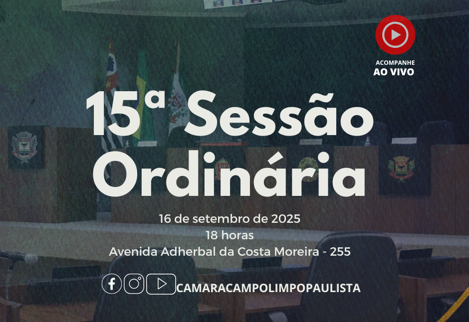 15ª Sessão ordinária