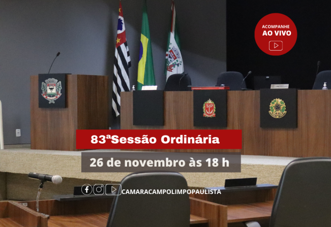 83ª Sessão Ordinária