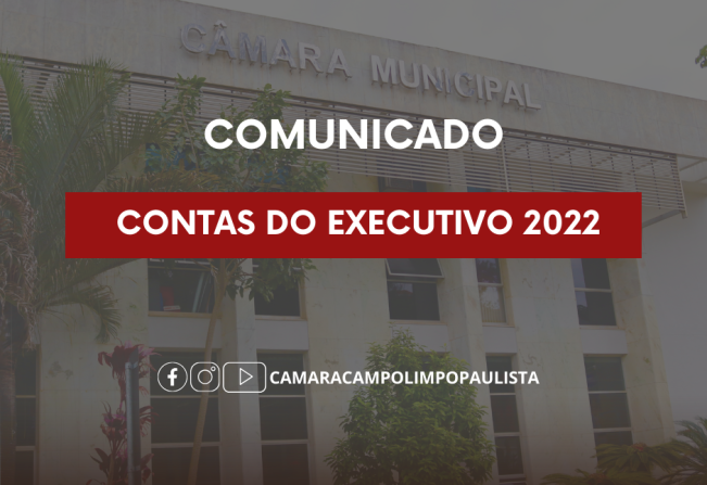 PRESTAÇÃO DE CONTAS DO EXECUTIVO
