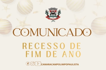 RECESSO FIM DE ANO