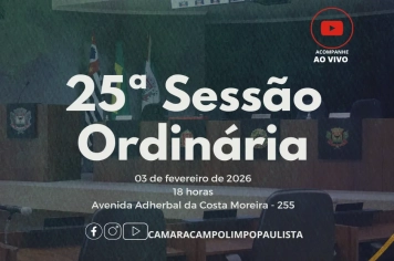 25ª Sessão Ordinária