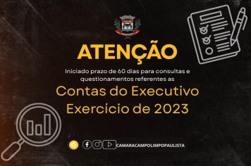 Prestação de contas da Prefeitura de 2023 está disponível para consulta pública