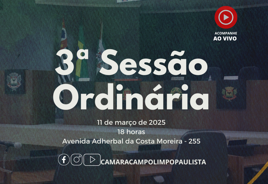 3ª Sessão Ordinária