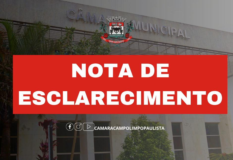 NOTA DE ESCLARECIMENTO